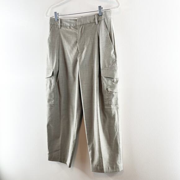 Madewell The Petite Turner Tapered Cargo Pants in Yarn Dye Gray 4 Petite - Picture 7 of 10